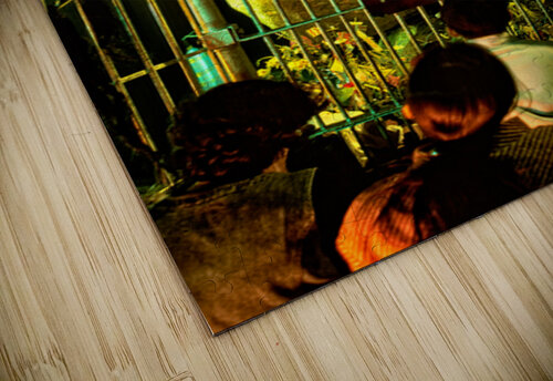 Visitors gather at Kyaiktiyo Pagoda Golden Rock in Myanmar at su Marco Brivio puzzle