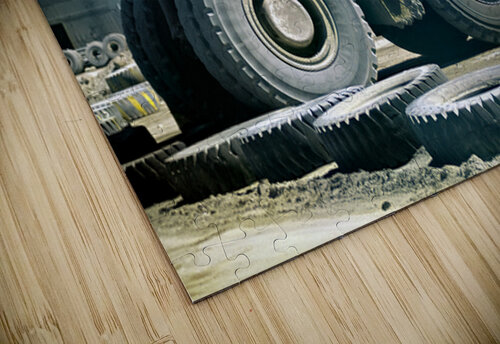 Giant mining dump truck in a dusty mountain quarry. Marco Brivio puzzle