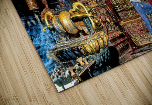 Boy interacts with religious artifacts in Kathmandu temple Marco Brivio puzzle