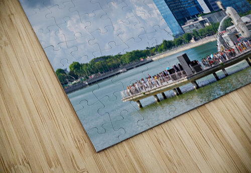 People are walking near a bridge in Singapores financial distri Marco Brivio puzzle