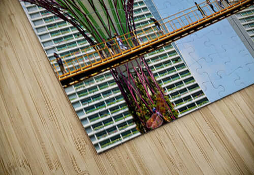 People walk on bridge connecting to Supertree Grove in Singapore Marco Brivio puzzle