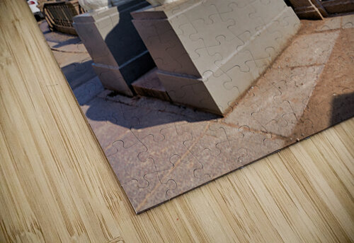 Lions guard the bridge in Saint Petersburg on a sunny day Marco Brivio puzzle