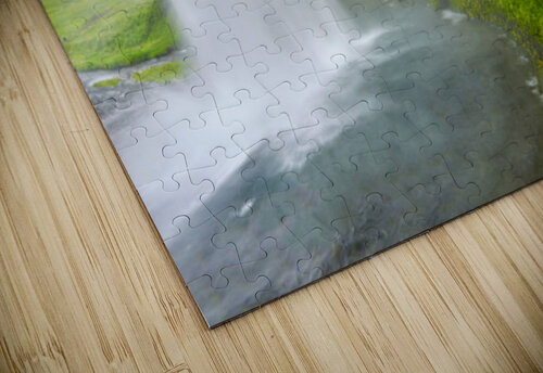 Seljalandsfoss waterfall view from behind in Iceland Marco Brivio puzzle