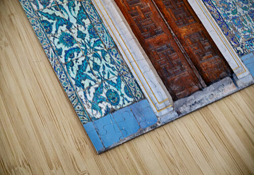 Exploring the tiled walls and wooden door at Topkapi Palace Marco Brivio puzzle