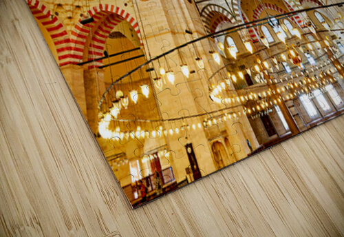 Ceiling light fixtures in Istanbuls Suleymaniye Mosque Marco Brivio puzzle