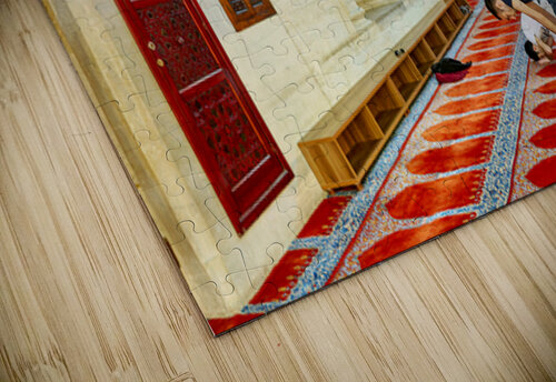 People pray inside Suleymaniye Mosque in Istanbul Turkey Marco Brivio puzzle