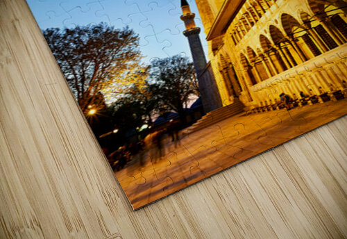 Suleymaniye Mosque at night in Istanbul Turkey Marco Brivio puzzle