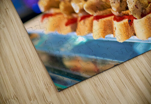 Tasty tapas served in a bar in Barcelona Catalonia Spain Marco Brivio puzzle