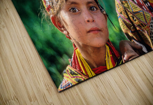 Children of Pakistan wear traditional clothing in the sunlight Marco Brivio puzzle