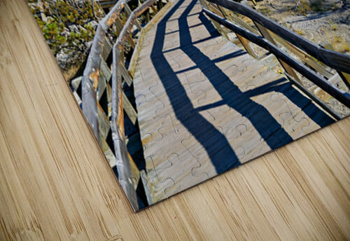 Exploring liberty cap in yellowstone national park usa Marco Brivio puzzle