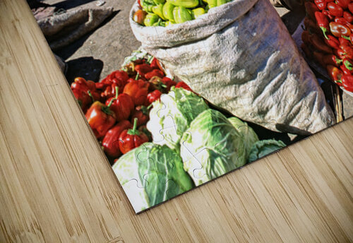 Market scene in Khiva with local produce and vendors Marco Brivio puzzle