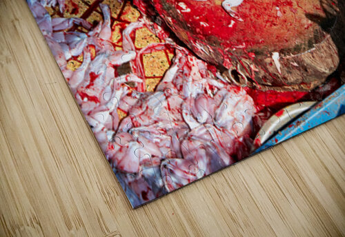 Fresh fish preparation at market in Hanoi during midday Marco Brivio puzzle