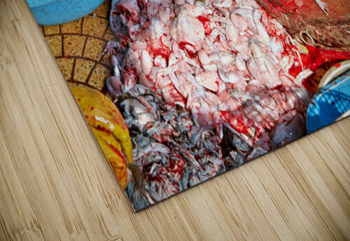 Market activity in Hanoi with fish preparation in progress Marco Brivio puzzle