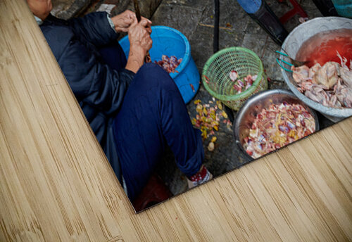 Women preparing fish in a market in Hanoi Vietnam Marco Brivio puzzle