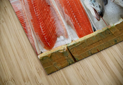 Market scene in Ho Chi Minh with fresh seafood for sale Marco Brivio puzzle