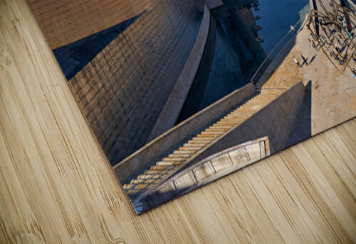 Construction and architecture near the river in Bilbao Spain Marco Brivio puzzle