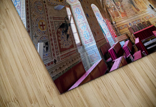 Inside the frescoed Sala del Consiglio in Volterra Tuscany Marco Brivio puzzle