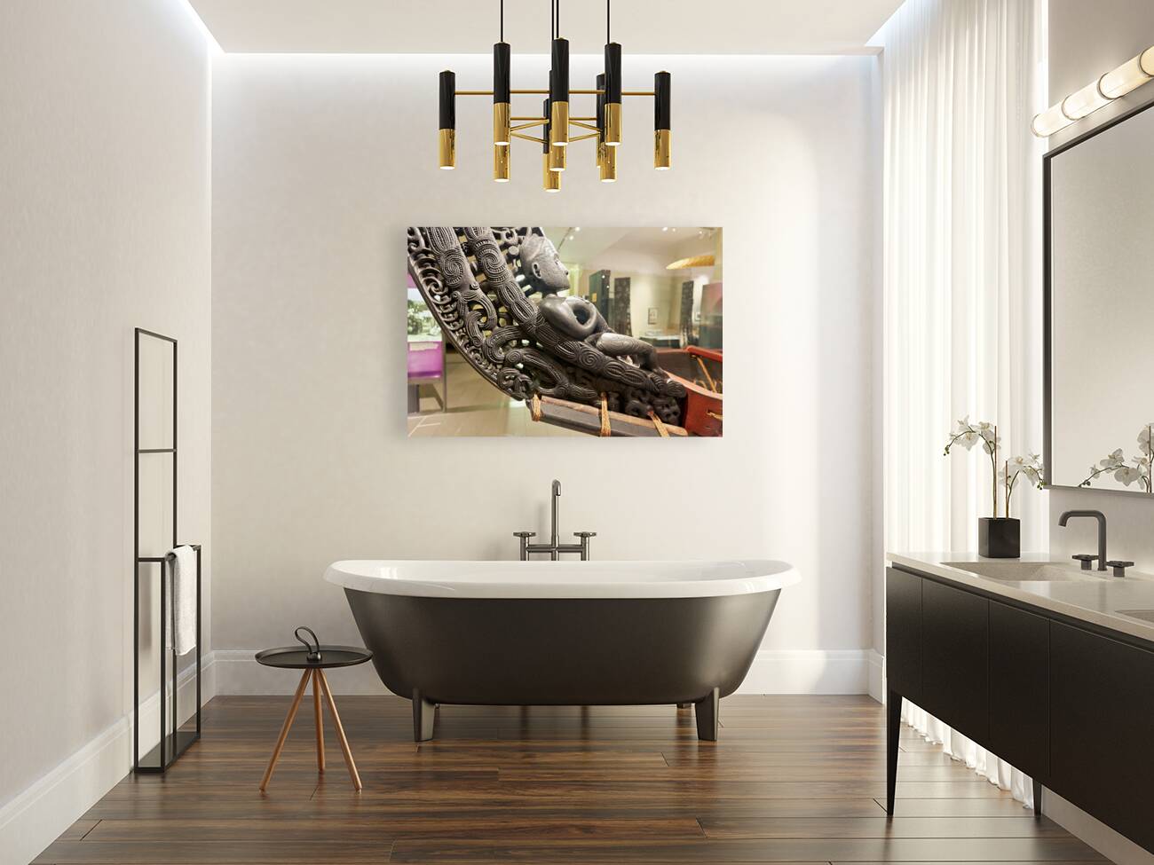 Auckland. New Zealand. Auckland War Memorial Museum. Maori Natural History Gallery Reproduction