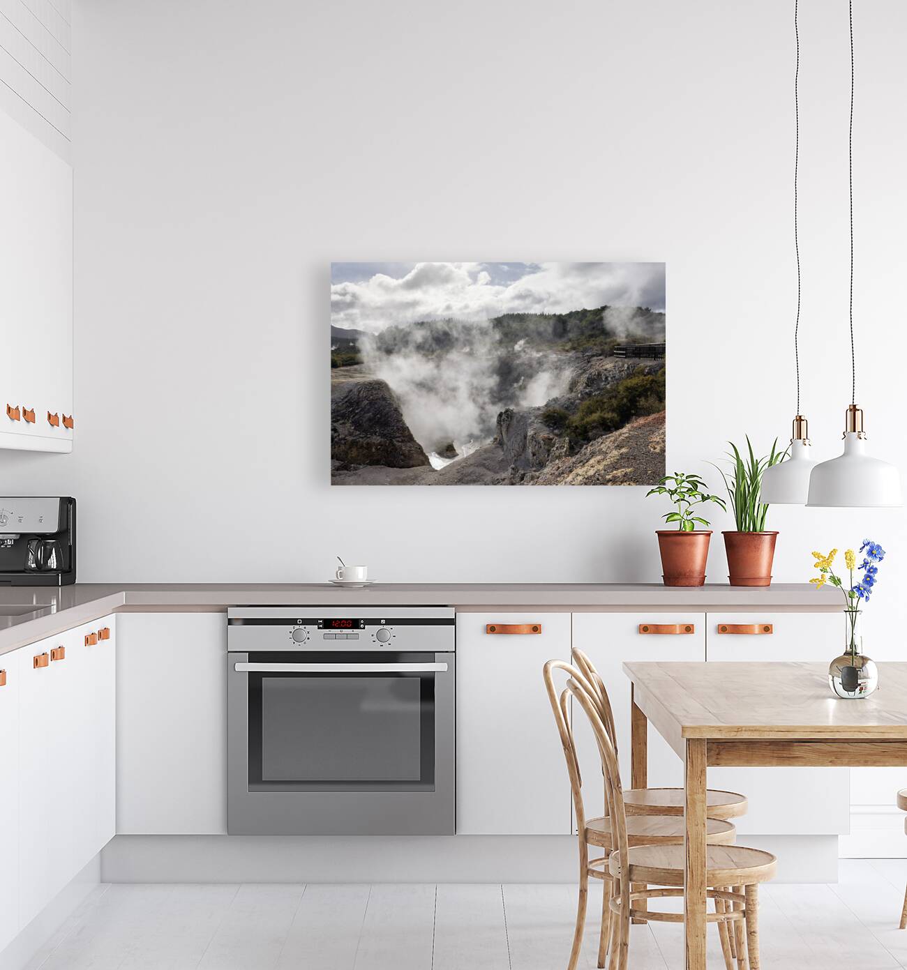 Rotorua. New Zealand. Waiotapu Thermal Wonderland Reproduction