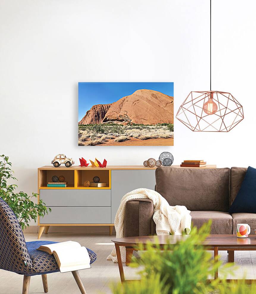 Hiking around Uluru Ayers Rock. Northern Territory. Australia Reproduction