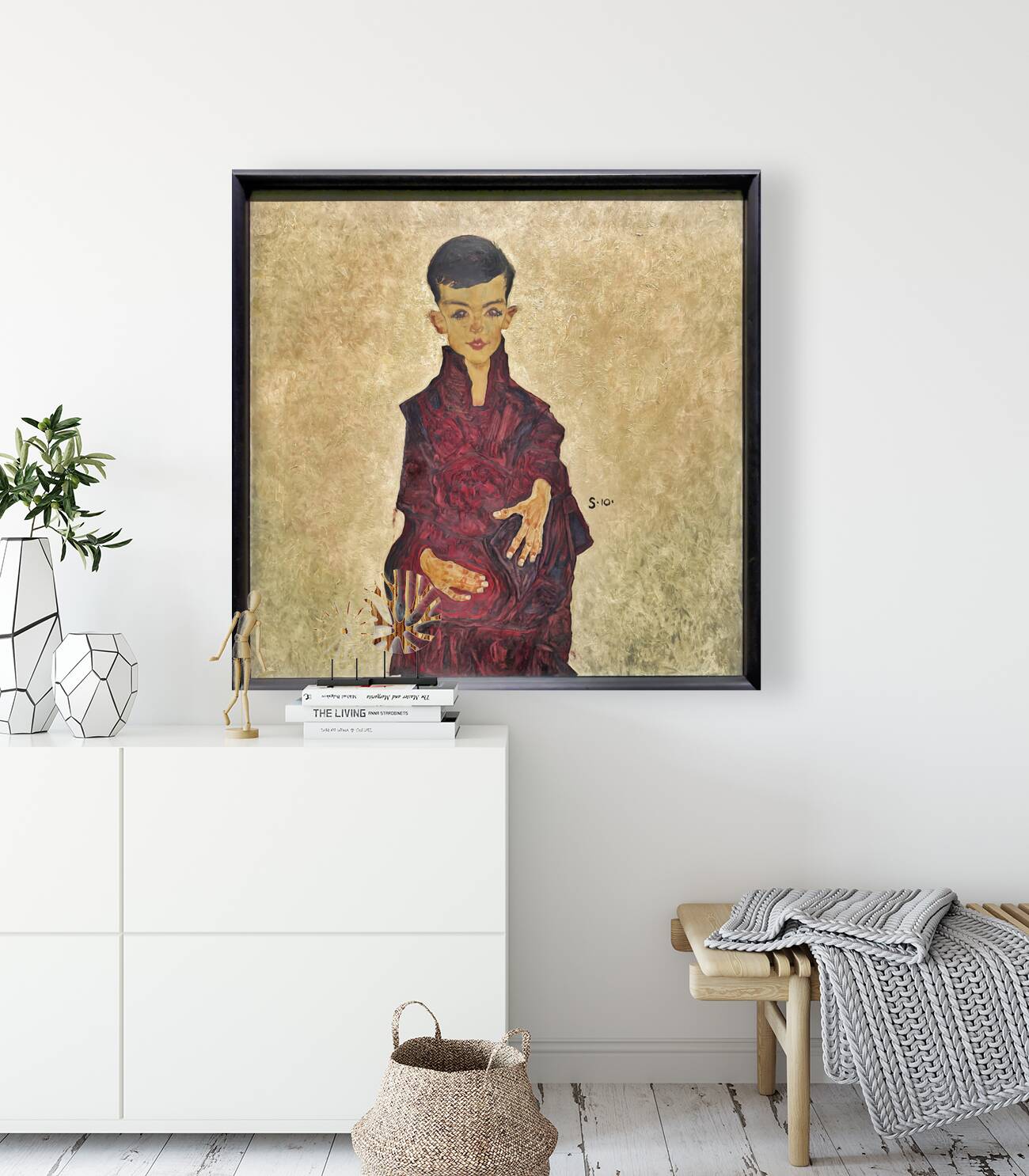 Egon Schiele - Portrait of Herbert Reiner Reiner Boy 1910 - Belvedere Museum Vienna Austria Reproduction