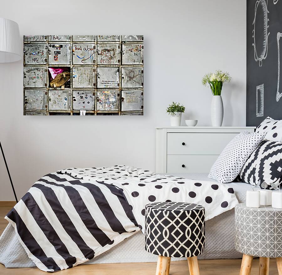A locker in an orphanage of Siem Reap Cambodia Reproduction