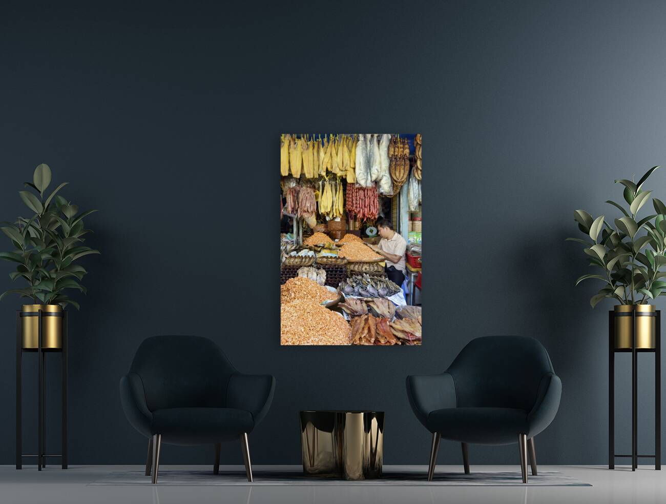 Central Market Psah Thom Thmey of Phnom Penh Cambodia Reproduction