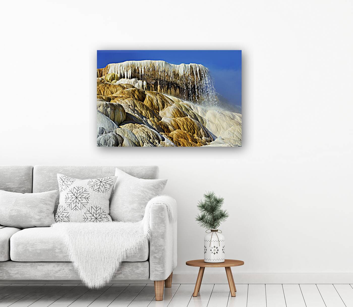 YELLOWSTONE. Mammoth Hot Springs Reproduction
