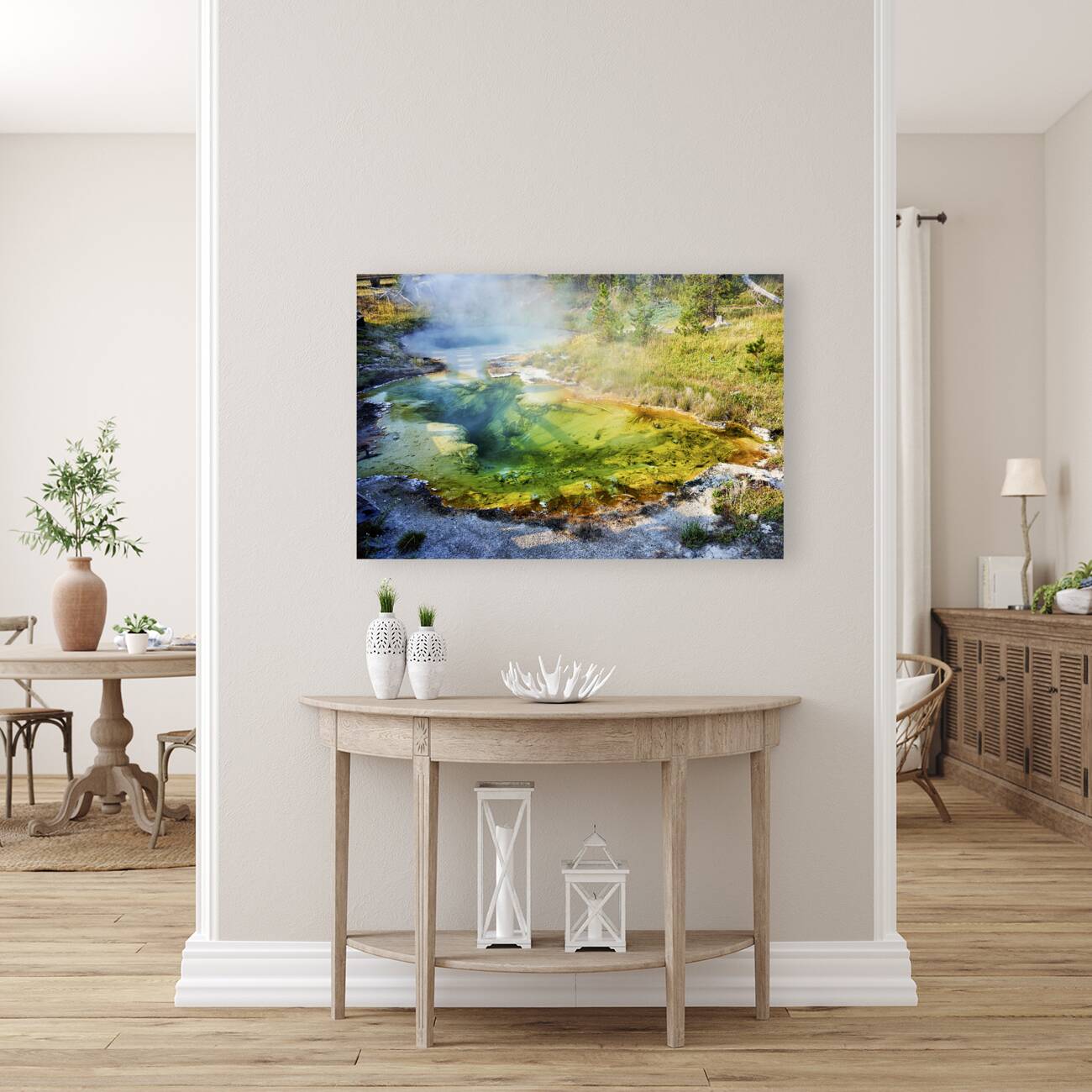 Seismograph Pool at the Yellowstone National Park. Wyoming. USA. Reproduction