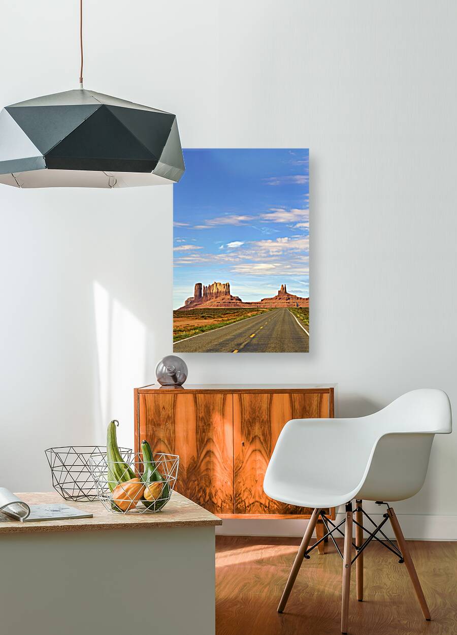 View of Monument Valley in Utah looking south Reproduction