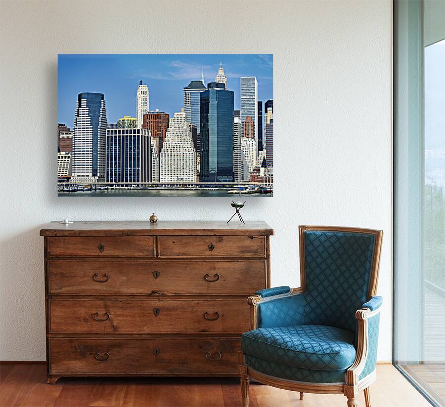New York. Manhattan skyline. United States. Reproduction
