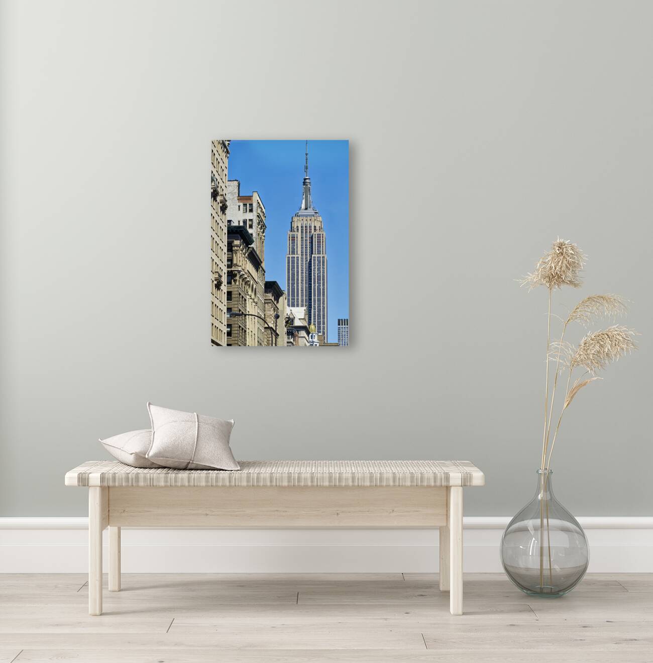 New York. Manhattan. United States. The Empire State Building Reproduction