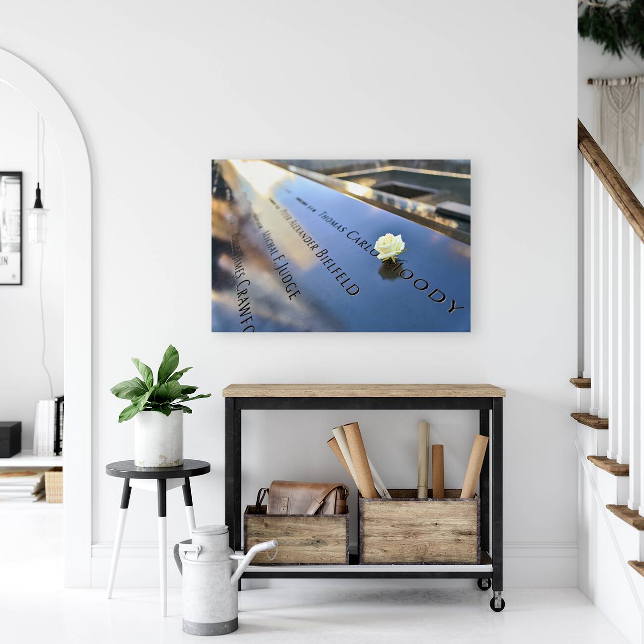 New York. Manhattan. United States. National September 11 Memorial Reproduction