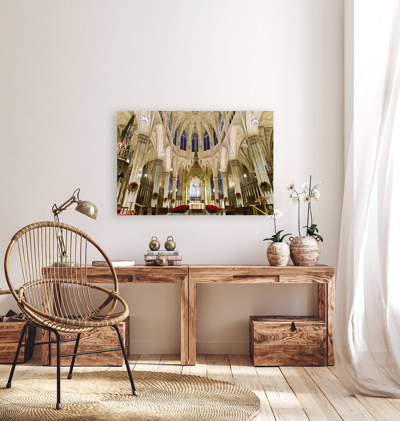 New York. Manhattan. United States. St. Patricks Cathedral Reproduction