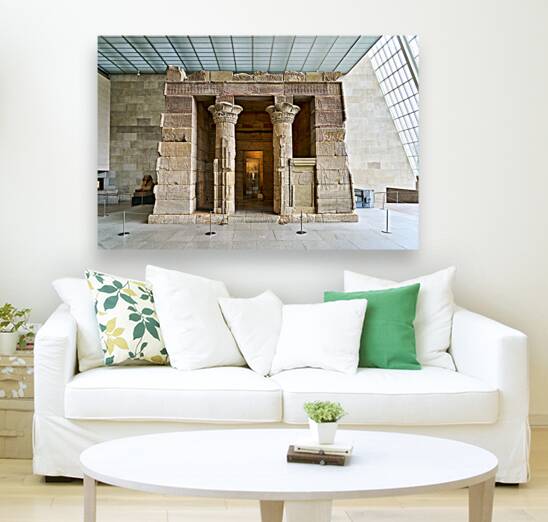 New York. Manhattan. United States. The Metropolitan Museum of Art. Egyptian Art. Temple of Dendur Reproduction