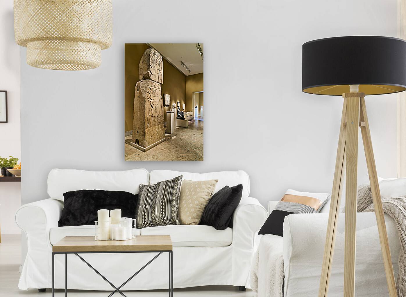 New York. Manhattan. United States. The Metropolitan Museum of Art. Egyptian Art Reproduction