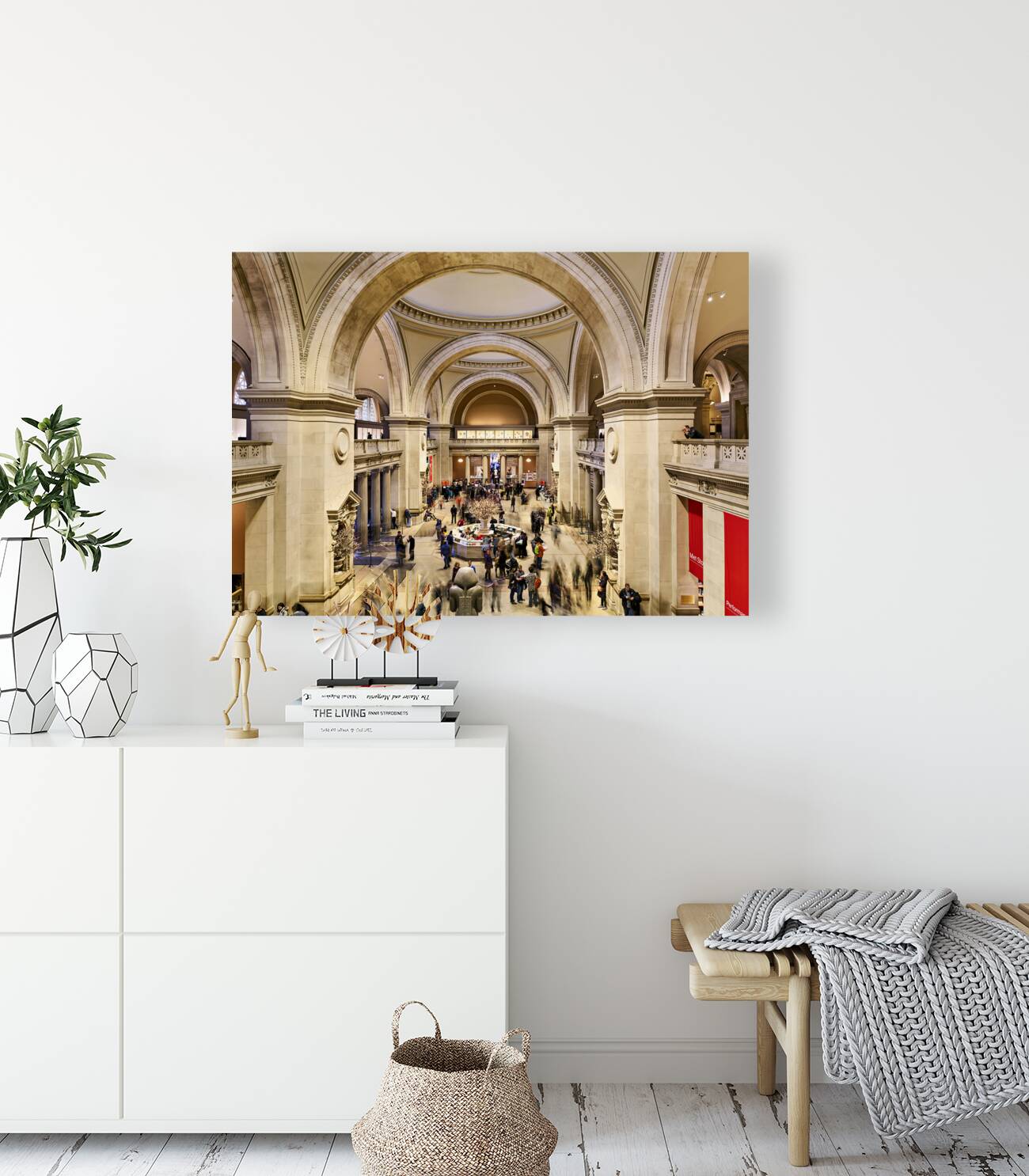 New York. Manhattan. United States. The Metropolitan Museum of Art. The entrance hall Reproduction