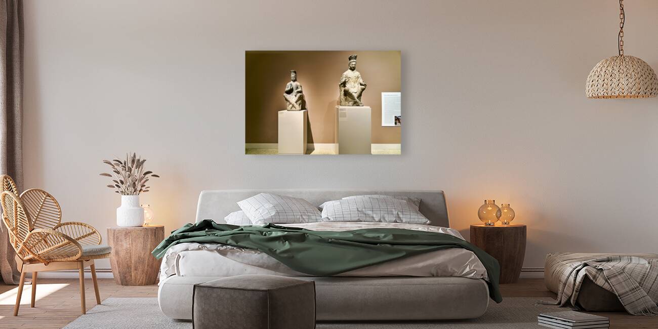 New York. Manhattan. United States. The Metropolitan Museum of Art. Asian Art Gallery. Bodhisattva with crossed ankles Reproduction