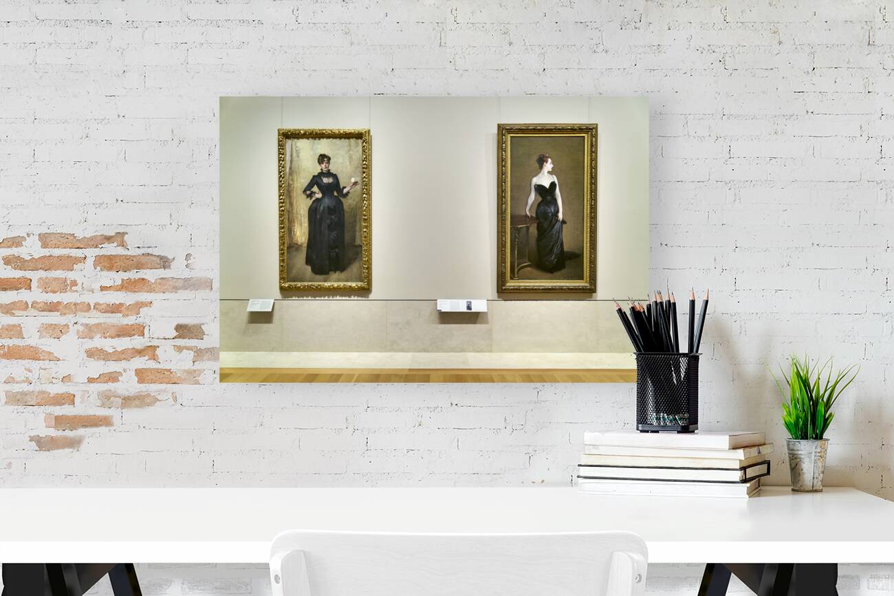 New York. Manhattan. United States. The Metropolitan Museum of Art. John Singer Sargent. Lady with the rose - Madame X Reproduction