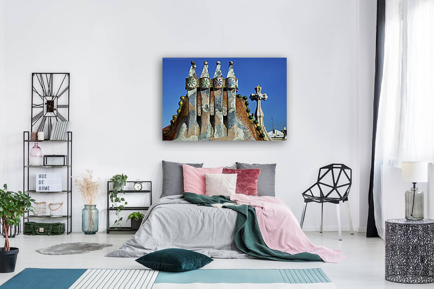 Barcelona. Catalonia. Spain. Casa Batllo is a renowned building located in the center of Barcelona and is one of Antoni Gaudi´s masterpieces Reproduction