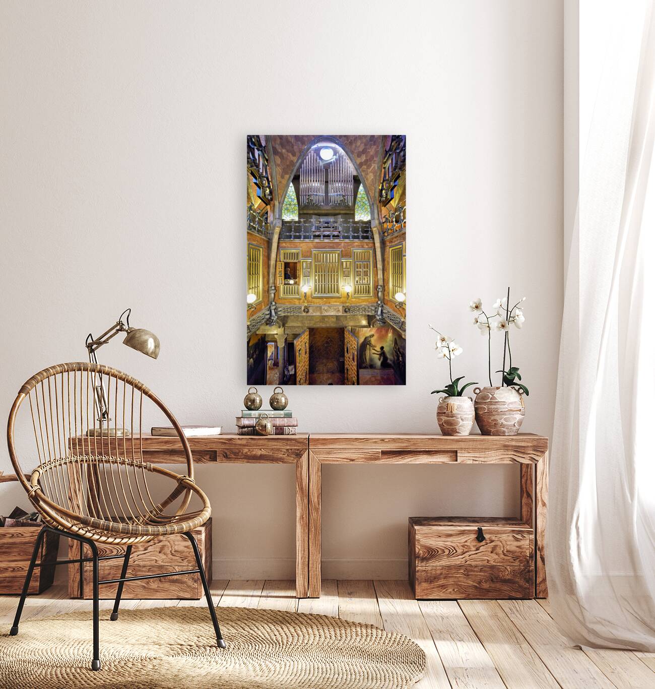 Barcelona. Catalonia. Spain. Palau Guell by Gaudi Reproduction