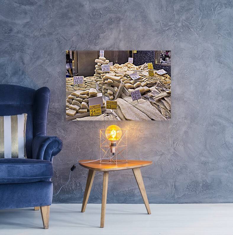 Barcelona. Catalonia. Spain. The Mercat de Sant Josep de la Boqueria. Fishmonger Reproduction