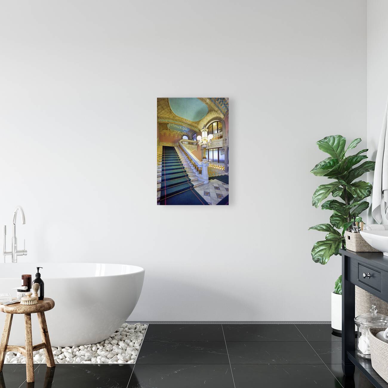 Barcelona. Catalonia. Spain. Palau de la musica catalana concert hall Reproduction