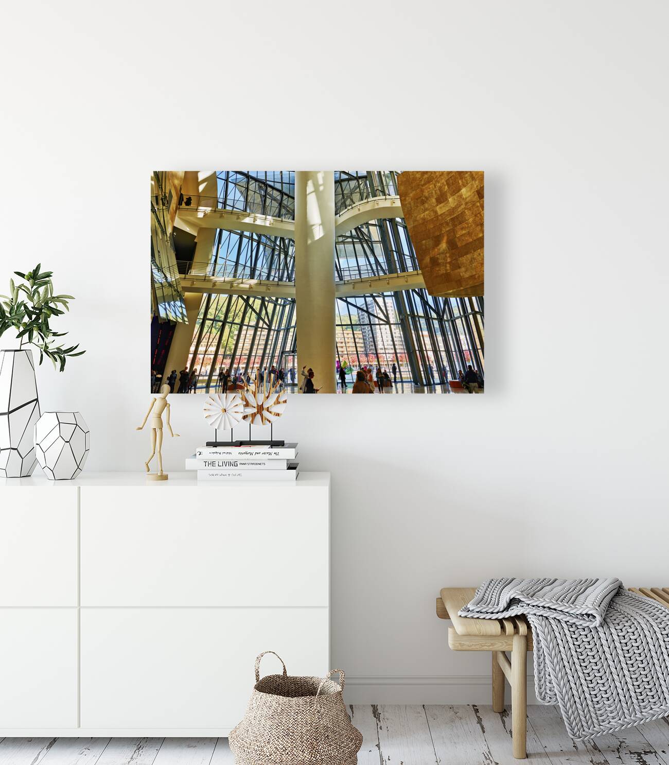 Bilbao Biscay Spain. The interiors of the Guggenheim Museum Reproduction