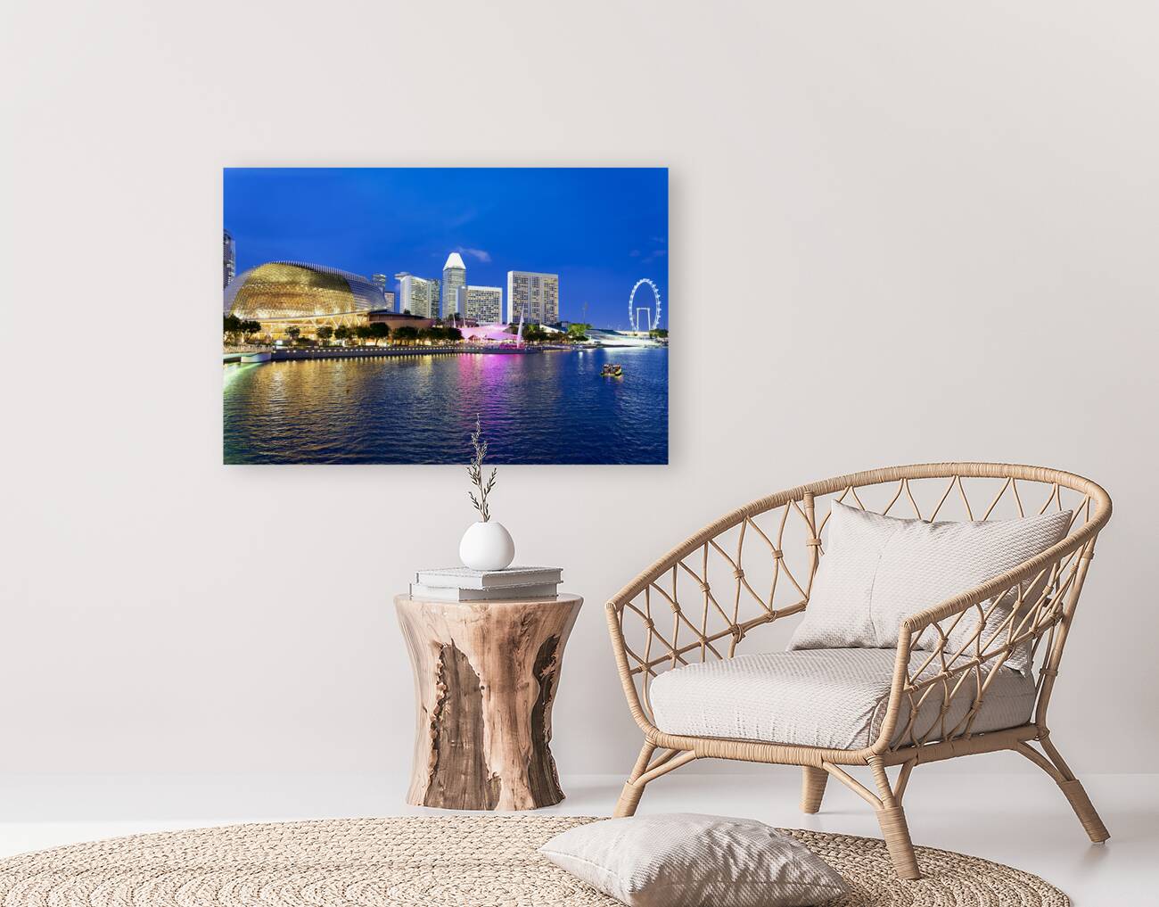 Singapore. Marina Bay at sunset Reproduction