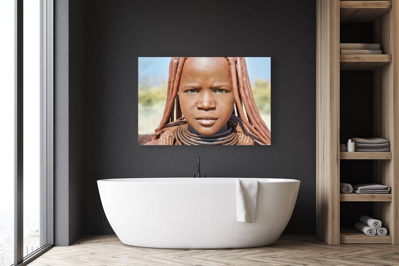 Namibia. Portrait of a Himba woman in Kunene region Reproduction