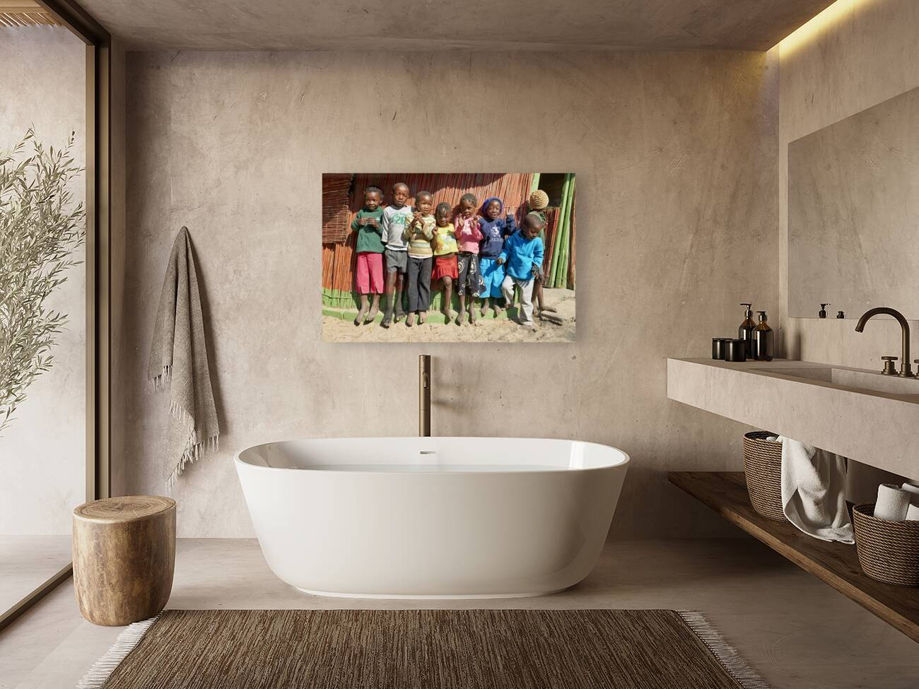 Namibia. A group of children in school in Rundu Kavango Region Reproduction