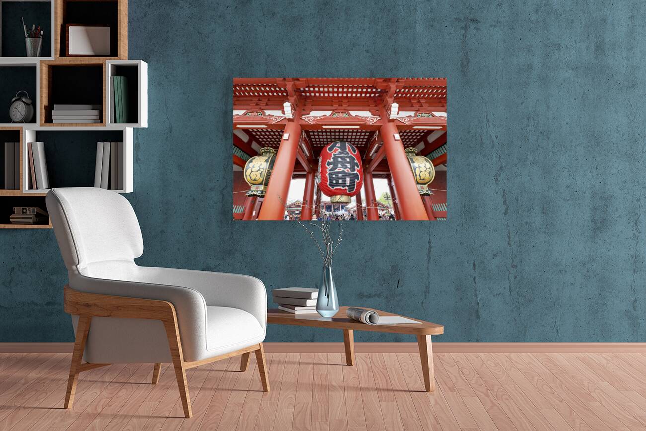 Japan. Tokyo. Senso ji temple at Asakusa Reproduction