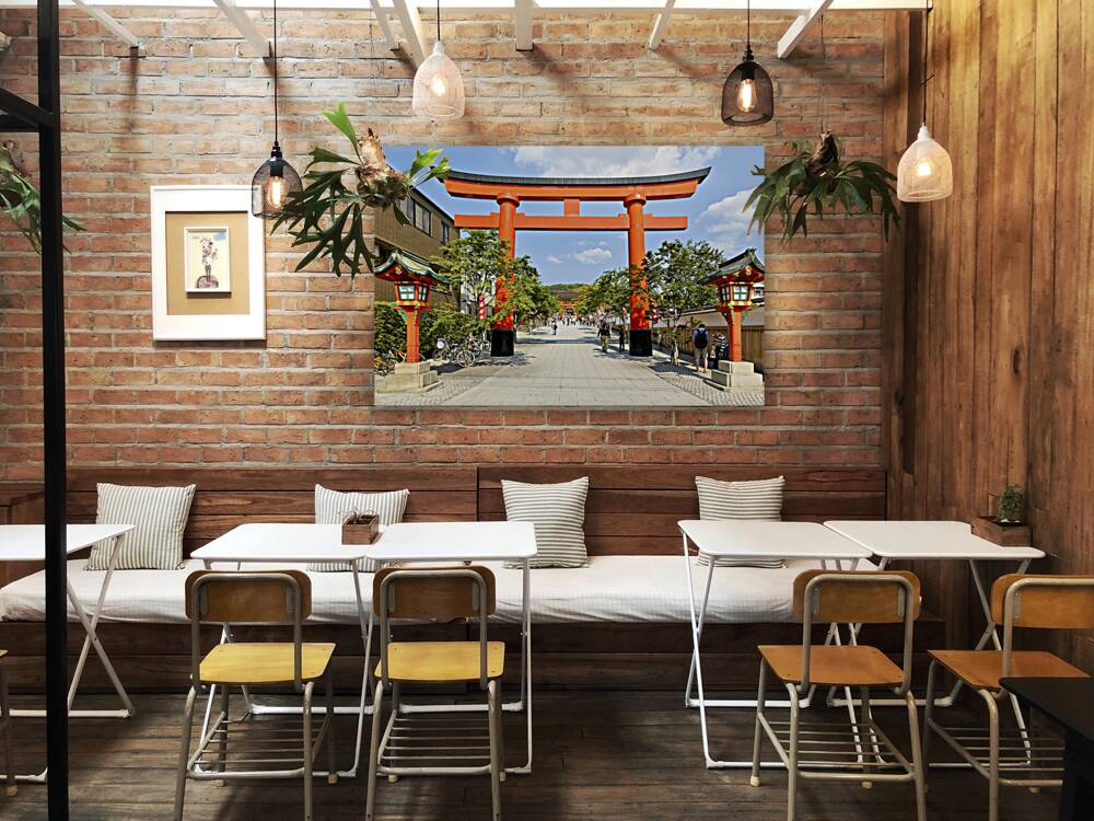 Japan. Kyoto. Fushimi Inari Taisha Shrine Reproduction