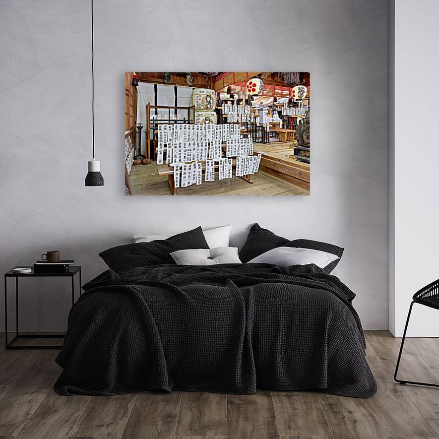 Japan. Kyoto. Nishiki Tenmangu temple shrine Reproduction